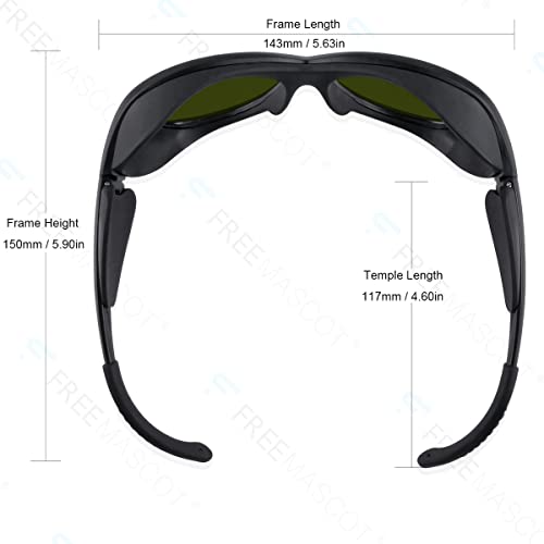 FREEMASCOT Professional 190nm-2000nm IPL Laser Safety Glasses for UV Protection Laser Hair Removal - Image 4