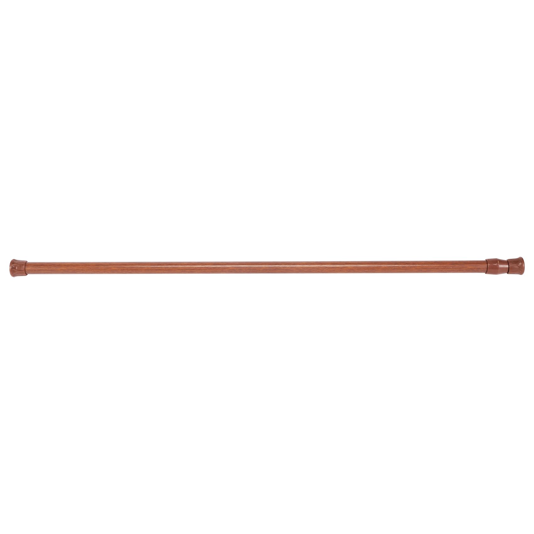 Asuinxurr Extendable Telescopic Spring Loaded Net Voile Tension Curtain Rail Pole Rods,55-90Cm,Wood Color