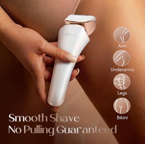 Image of Electric Body Shaver Trimmer for Women - BEAUTYCARE Cordless Razor for Women Portable Lady Shaver for Legs, Arm, Underarms, Bikini, USB Rechargeable, Wet & Dry Waterproof Bikini Trimmer for Woman, Gold