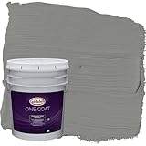 Glidden One Coat 5 gal. Downpour/Grey Satin Exterior Paint with Primer