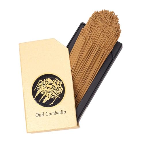 Super Oud Max Quantity Cambodian Incense Sticks 21cm/10.5 cm long Gift Box Oud Bakhoor Incense Agarwood for Home Fragrance (10.5 cm)