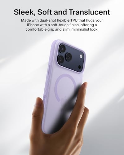 Image of Belkin iPhone 17 Pro Case | Magsafe, Slim, Anti-Yellowing, Anti-Scratch, 4M Drop Protection | 2 Years Warranty | Grip - Lavender