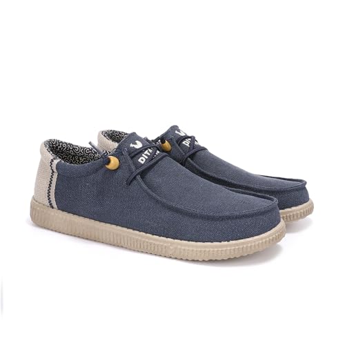 PITAS | WP150 Ryan | Mocasines de Hombre | Náuticos Casual | Zapatillas de Tela | Zapatos sin Cordones | Deportivas Casuales | Calzado de Walkinpitas | Marino 45
