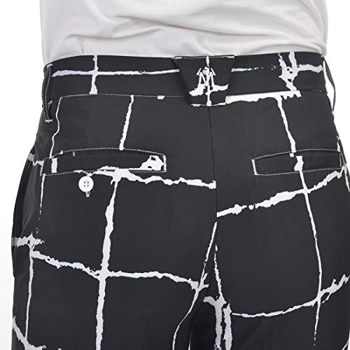 Men's Golf Pants Plaid Tapered Stretch Khaki Tech Relaxed Fit Checkered Size 40 Stripe #TOP5