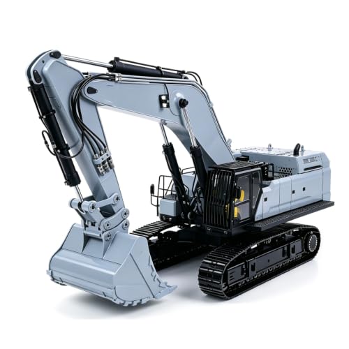 Image of 1 /12 RC Hydraulic Heavy Excavator 395F | Metal Remote Control Digger Finished Model 3.0L Dual Pump Paladin PL18EV LITE Radio Smoke Ages 14+