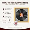 Procut Global 16x16" Matte Yellow Vinyl Record Frame for 12 Inch LP Disc- Round Modern Display Photo Frame for Vinyl CD Records - Engineered Wood with Shatterproof Perspex Front - Silver Mount #3
