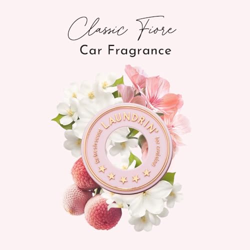 Image of Laundrin Car Fragrance Classic Fiore - Air Freshener Vent Clip - Clip-On CarFresheners - Air Freshener Automotive - CarFragrance - Car Accessories for Men - CarEssentials for Women
