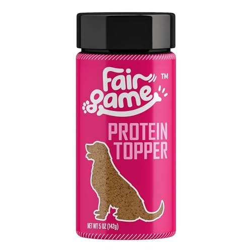 Fair Game Protein Dust Dog Food Topper Free Range African Venison High Protein 30% Hormone Free Air-Dried (5oz)