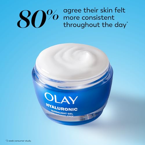 Olay Hyaluronic Acid Face Moisturizer, Instant Hydration for Women, Fragrance-Free - Dry Skin Solution, Glowing, Smoothing, Plumping, Renewing - Niacinamide, Amino Peptides 1.7 Oz - image 8