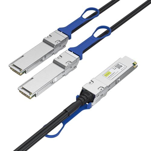 Image of 10Gtek for Mellanox MCP7H00-G003 100Gb /s to 2x50GbE (QSFP28 to 2xQSFP28) Direct Attach Copper Splitter Cable, Breakout Passive Copper Hybrid Cable, ETH, 3-Meter