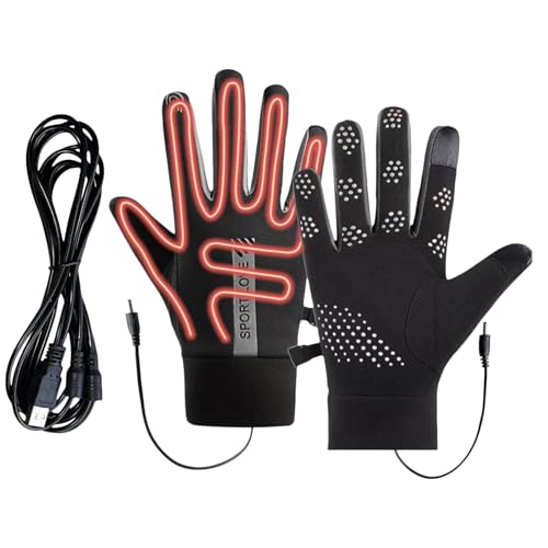 Gants chauffants USB réglables pour homme afin de garder les mains chaudes en extérieur