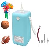Balloon Pump Electric Air Pumps,2-in-1 Balloon Inflator Machine for Long Balloons at Home,Balloon Air Pump Single Nozzle Inflator Balloons Filling for Party Decoration(Blue 12V)