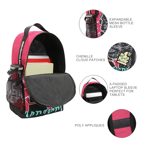 Godzilla Large Graphic 17.5" Pink Backpack3