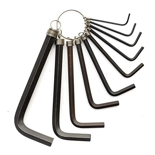 Tolsen -10Pcs Hex Key Set On Ring 20051