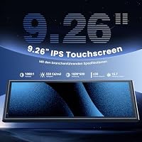 Krunia 9,26" Drahtloses Tragbares CarPlay Display für Apple CarPlay & Android Auto, OTA-Updates, Rückfahrkamera, Mirror Link, Bluetooth 5.0, Sprachsteuerung, GPS-Navigation, FM – Ansicht 4