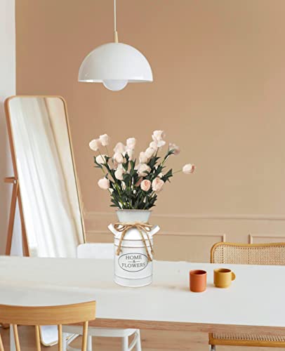 Yaartz Shabby Chic Galvanized Milk Can Metal Vase Vintage Milk Jug Holds Water French Rustic Flower Bucket Farmhouse Decor (Home And Flower) #TOP4