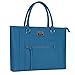 MOSISO Laptop Tote Bag for Women, 15.6 inch Laptop Bag for Work Teacher Business Office Travel Briefcase Handbag with Large Capacity Shockproof Compartment & Zipper Pocket, Lake Blue