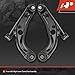 A-Premium 2 x Front Lower Control Arm with Ball Joint & Bushing, Compatible with Fiat 500 2012-2017