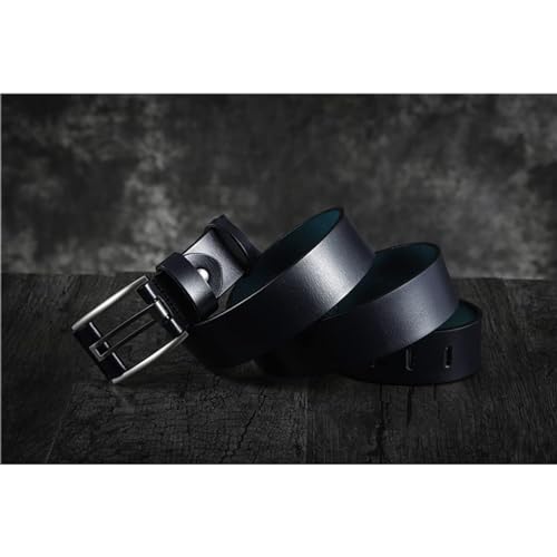 Male Genuine Leather Belt Pin Buckle Reversible Belt, Leather Work Business Pant Belts, Casual Waistband for Daily2
