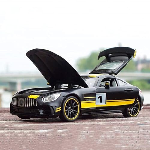 Image of Diecast Metal AMG GTR 1:32 Model Car Exclusive Alloy Metal Pull Back Die-cast Car Pullback Toy car with Openable Doors & Light Music Best Gifts Toys Kids