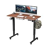 imlib Height Adjustable Electric Standing Desk, 60' x 24' Sit Stand Desk Home Office Workstation...