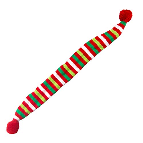 Bufanda de Navidad para perro rayas rojo-blanco-verde miniatura 3
