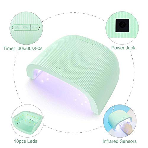 Lampe ongles gel UV avec minuteur programmable pour pose de vernis - 7