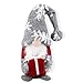Poupée Naine de Décoration de Noël, noël Gnome, Ornements de Gnome de Noël, Gnomes Scandinaves, Gnome Peluche, Gnome Noel, Poupée Père Noël, Jouets en Peluche Mignons, Cadeau de Vacances (gris)