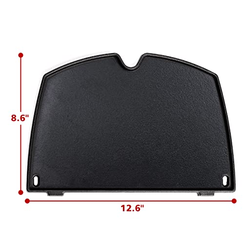 Barbqtime Cooking Grates And Cast Iron Cooking Griddle For Weber Q100, Q1000, Q120, Q1200, Q1400 Series Gas Grill, Cast Iron Grill Grates Replacement For Weber 7644 & 6558 #TOP3