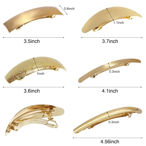 Ded SB-3731 Pack Of 5 Women Hair Clips Metal Hair Pins Simple Retro Large Hair Barrettes French Clip Barrettes thumb #1