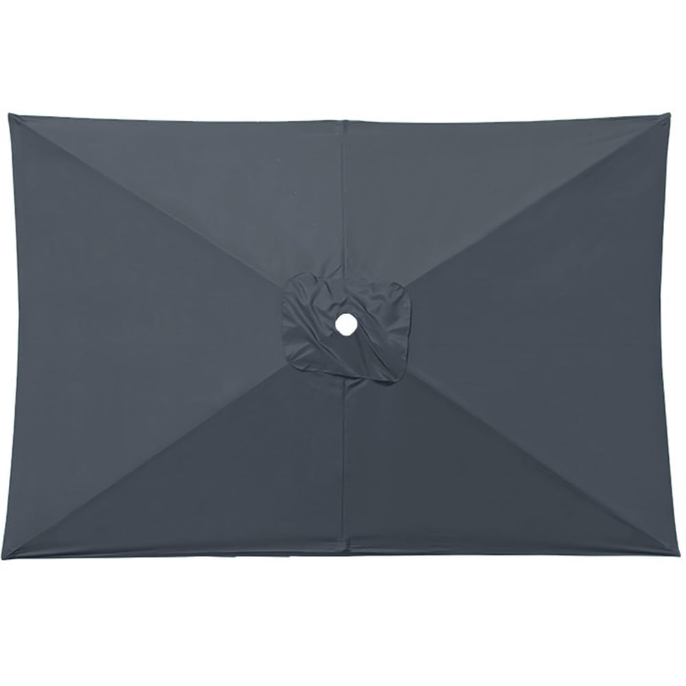 Miecoae Rectangular Toldo de Recambio de Sombrilla de 200x300cm Tela para Sombrilla para Patio 6 Varillas Exterior Tela Toldo Repuesto(U3)