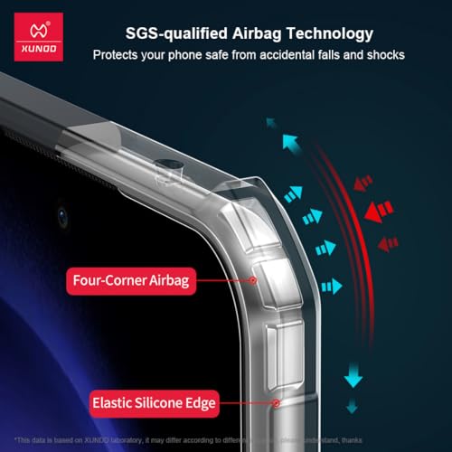 Image of PRITO Samsung S23-Fe Case-Clear Beatle Slim Phone Case With Hard Pc Back,Soft Tpu Edges,Non-Yellowing,Shockproof Protective Cover For S23 Ultra (S23 Fe) (S23-Fe 5G)