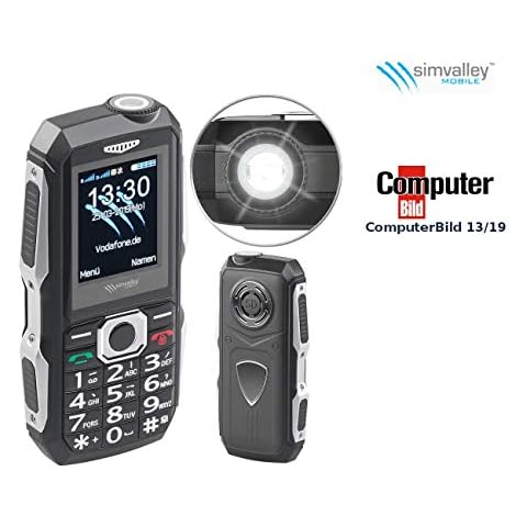 Teléfono móvil a prueba de golpes Simvalley Mobile con Dual SIM thumbnail