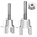 2PCS Integrated Internal & External Pipe Threading Tool, Pipe Thread Cutting Tool, 1/2'' 3/4'' Electric Drill Compatible PVC & Plastic Pipe Threader Kit for Home Repair (1/2