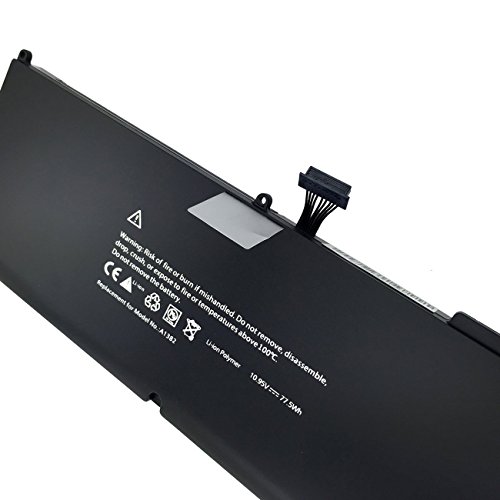 Ankon A1382 A1286 Laptop Battery For Apple Macbook Pro 15" I7 (Only For Core I7 Early 2011 Late 2011 Mid 2012 Version) Mb985 Mc721 661-5476 661-5211 [6-Cell 77.5Wh] #TOP4