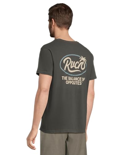 RVCA Men's Frond Script Short Sleeve3