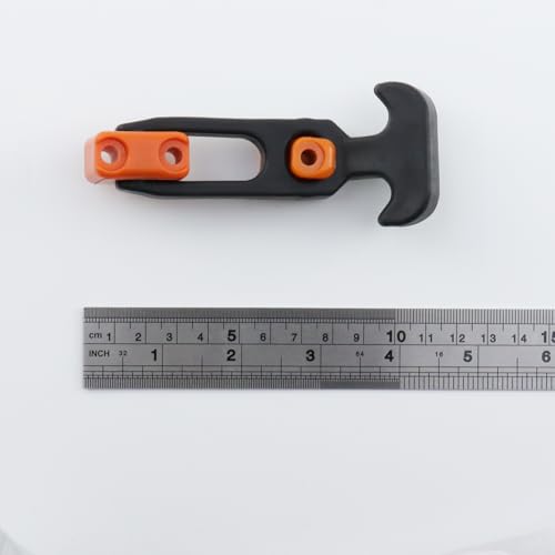 Image of T Tulead 4.33 inch Length Rubber Hasp Latches Cooler Latch Replacement T-Handle Hasp Latches Orange Pack of 6
