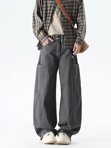 Men's Pants Workwear Youth Retro Loose Fit High Street Couple Style Spring Long Pants for Men4