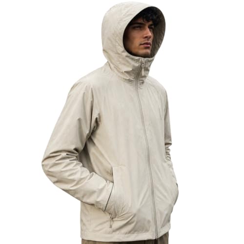 Image of Nobero Men's RainBloc Waterproof Jacket | Windproof Hooded Rain Jacket