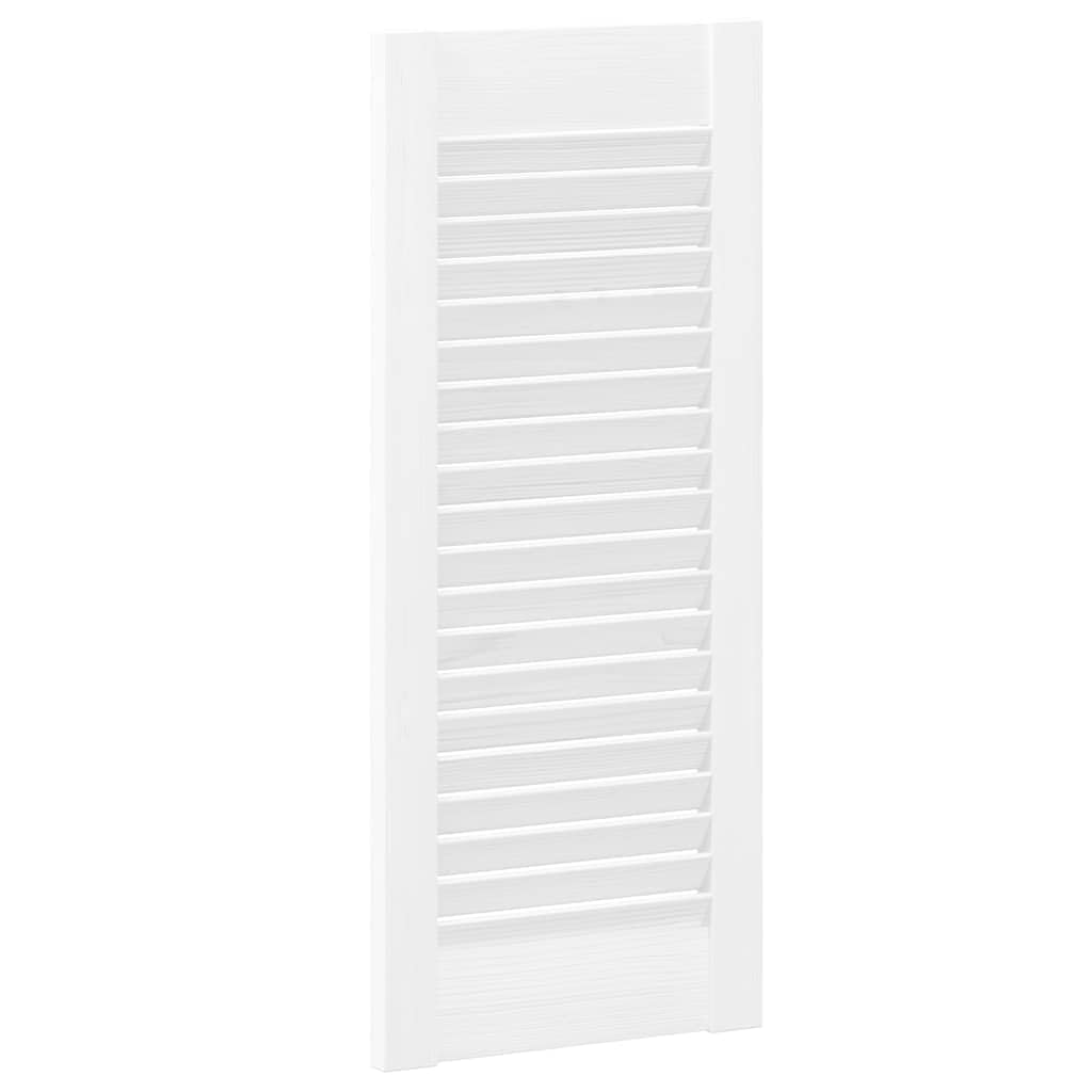 Genérico Puerta de Armario de Lamas 4 uds Blanco 69x29,5 cm,Bricolaje,Accesorios de Bricolaje,Ferretería para armarios,Puertas de armarios-4015905