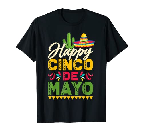 Happy Cinco De Mayo Sombrero Mexicano Camiseta