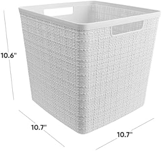 Jute Cube Decorative Basket