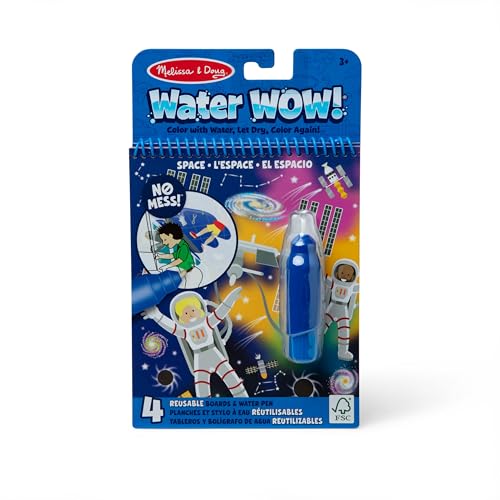 Image of Melissa & Doug On The Go Water Wow! Reusable Mess-Free Water-Reveal Activity Pad – Space
