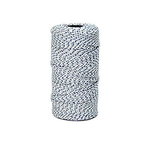 BONQG Bon 21-281 Cuerda trenzada bonded azul y blanca, 685 pies, azul blanco miniatura 1