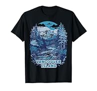 Scenic design showcasing a vibrant illustration of Vancouver Island's natural landscape and wildlife. This ''Vancouver Island Nature '' Design is perfect for christmas or a birthday. For all who's into Landscape, Landscapes or Vancouver Island Nature...