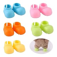Lyreh 5 Paar Mini Puppenschuhe, Kunststoff Süße Mini-Schuhe Winziges Premium-Modepuppen-Outfit-Zubehör Ersatz Passend für 17cm Puppe (Nicht Im Lieferumfang Enthalten)