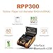 Rongta Portable 80mm POS Printer, Mobile Thermal Receipts Printer, USB&Bluetooth Connection, Compatible with Android Phone, Do Not Square/Ipad/Computer/Android Tablet(RPP300)