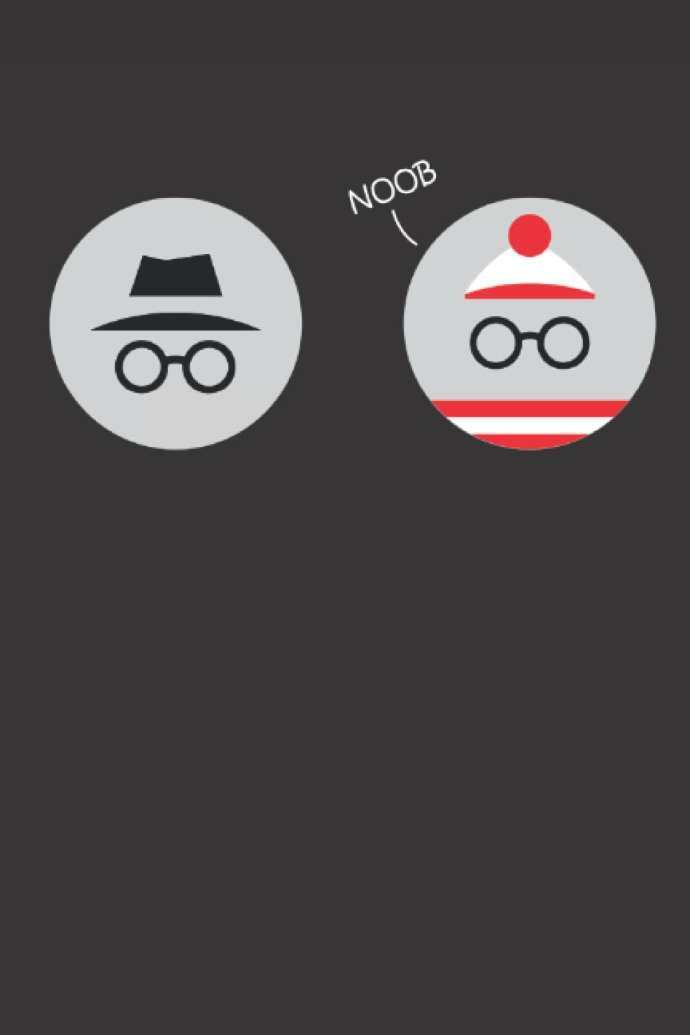 Notebook - Incognito Mode Funny - lined pages