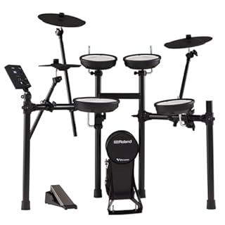 Roland TD-07KV Electronic V-Drums Kit – Legendary Dual-Ply All Mesh Head kit with superior expression and playability – Bluetooth Audio & MIDI – USB for recording audio and MIDI data – 40 FREE Melodic