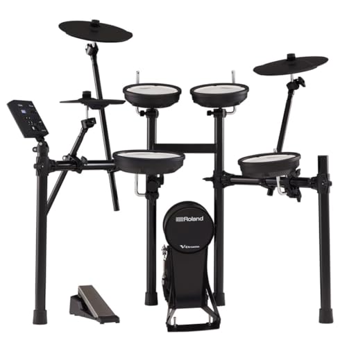 Roland TD-07KV Electronic V-Drums Kit – Legendary Dual-Ply All Mesh Head kit with superior expression and playability – Bluetooth Audio & MIDI – USB for recording audio and MIDI data – 40 FREE Melodic